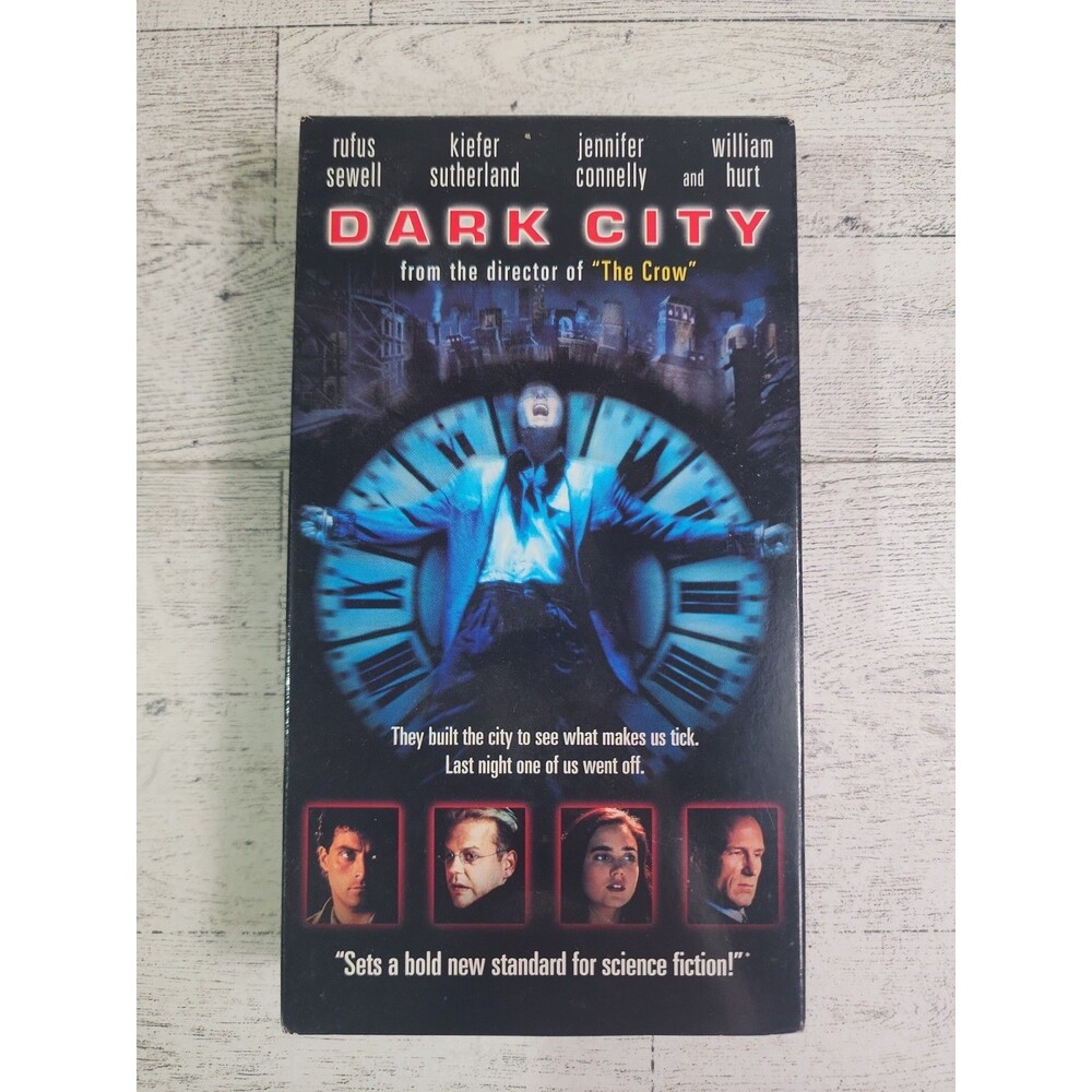 Dark City VHS 1998 Movie New Line Home Video Jennifer Connelly Kiefer Sutherland